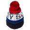 High Quality unisex Custom wholesale pom pom Knitted Beanie Winter Hat