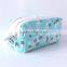 Two zipper large cosmetic bag floral pattern Since 1997