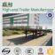 3 axle 20ft flatbed semi trailer , flat bed trailer , 40ft container flatbed trailer for sale