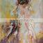 ROYI ART the newest dancer drawing heavy kinfe oil painting wholesale in very good price