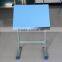 Angle adjustable desk with chair for two student