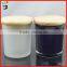 Wholesale High Quality Hot Selling Storage With Lid Frosted Black Matte Glass Candle Jar