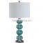 SAA popular in Australia droplet crystal table lamp with metal round base for home decor