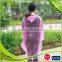 100% Waterproof one piece outdoor disposable plastic raincoat for adult