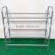 Silver Powder Coated High Quality Easy Assemble Shoe Rack With 12 Pair Shoes