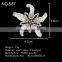 plastic sea-star shape flatback rhinestone embellishment accessory of hair bow
