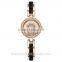 High quality alloy and acrylic band shiny diamond fashion bracelet ladies watch
