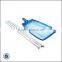 Aluminum reinforced pool leaf skimmer net card skimmer