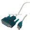 Made in China Hi-speed USB to DB25 Converter Female Parallel Printer Cable Adapter