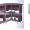 2Pcs Sectional Rattan Pub Bar Table