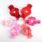 NEW Girls Infant Chiffon Eyelet diamond Flower hair band 26colors