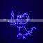 Powerful 2W Blue text logo laser light