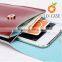 wrist-let metal shoulder bag curve cut cell phone bag with strap small clutch