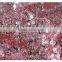 2016 OEM Promotional Rose Pink Color Bridal Sequin Swiss Lace Fabric Wholesale