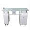 Movable nail table draft fan nail art table with vacuum