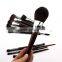Top quality 11 / 15pcs red sandalwood handle sofeel synthetic hair private label make up brushes cosmetics makeup brushes set