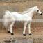 garden ornaments plush fake life size horses or ponies on wheels