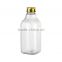 200ml transparent PET plastic square body lotion emulsion packaging bottle
