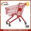 Wholesale Grocery Store Four Wheel Supermarket Pull Cart Shopping Trolley