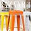 Strong iron chair with garden furniture outdoor
