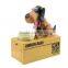 Cheap Wholesale piggy bank/ Dog Stealing Saving Money Box/Plastic Coin Bank