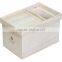 High Quality Wooden Rice Box With Burnning Color