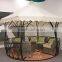 Iron outdoor leisure pergola gazebo/garden pavillion with WPC