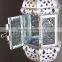 Morocco Europe White Iron Candlestick Hanging Ornaments Holders Multi Color Glass Wedding Candle Holder Free Shipping