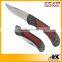 Wood Handle Stainless Steel Suvival Folding Pocket Tool