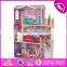 New style 14 furniture pieces children luxury wooden toy dream cottages W06A225