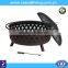 2016 High quality Round Cast Iron Copper Finish outdoor cast iron fire pit