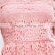 hot sale high waist short sleeve Lace Dress fashion design formal Lace dress