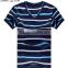 2016 mens V-neck T-shirt men's short sleeve T-shirt men's cotton t shirts gym striped tshirt
