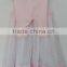 Baby Girls Pink and White Embroidered Dress and Knit Shorts 2pcs Suits for Summer