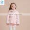 Embossed Flower Girls Boutique Clothes Kid Winter Hoodie Coat With Fleece Lining