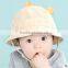 F10019H Hot Selling Cartoon Bear Pattern Summer Hats Korea Style Baby Caps