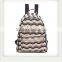 High Quality Monogrammed Chevron Canvas Backpack