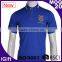Fashion fashion blue school boys long sleeves polo shirts
