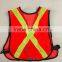 High performance adjustable mesh safety vest with PVC tape