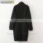 Pullover long style sweatshirt with mockneck and embroidery for women