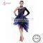 L-1330 Custom Cheerful Shake Shake Mesh Sequins Stage Dancing Dress