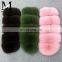 2017 New Latest Girls Fox Fur Coat With Trim / Ladies Long Coat Design