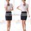 2015 Hot Sale Lady Office Skirt Suit, Ladies Bank Uniform, Ladies Airline Uniform for Women