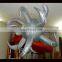 silver round inflatable star inflatable hanging star for ceiling decoration