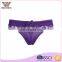 Comfortable nylon classy purple cute ladies beautiful lace thongs cheap