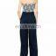 Navy Elegant Lace Jumpsuit for women