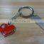 metal alloy heart key chain for gift and promotional
