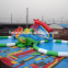 Kids giant shrimp inflatable water playground