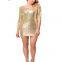1/2 Sleeve Beaded Sequin Shift Party's Pencil Dress