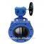 3" Ductile Iron Flange Type Butterfly Valve with worm gear actuator